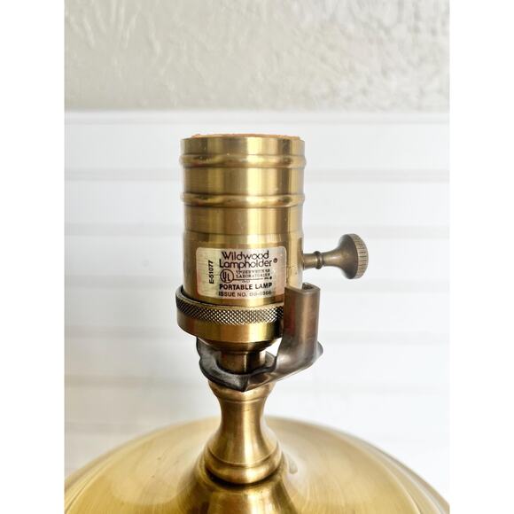 Vintage Wildwood Cut Crystal and Brass Table Lamp - Picture 6 of 8